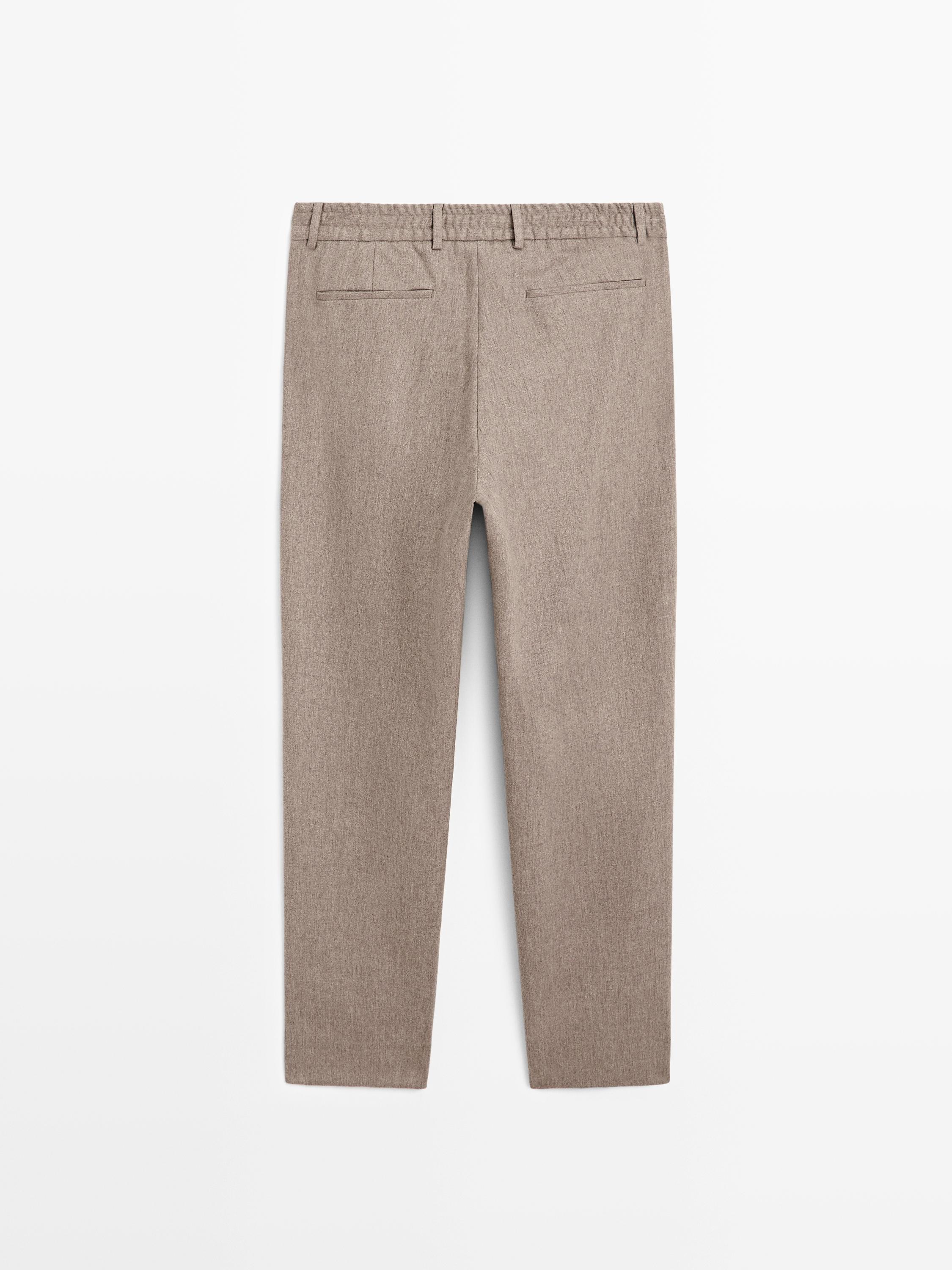 Wool blend stretch trousers - LIMITED